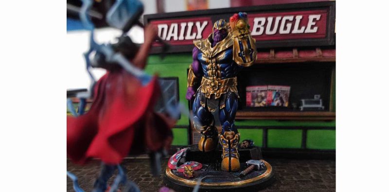 Thanos vs Thor in Marvel: Crisis Protocol